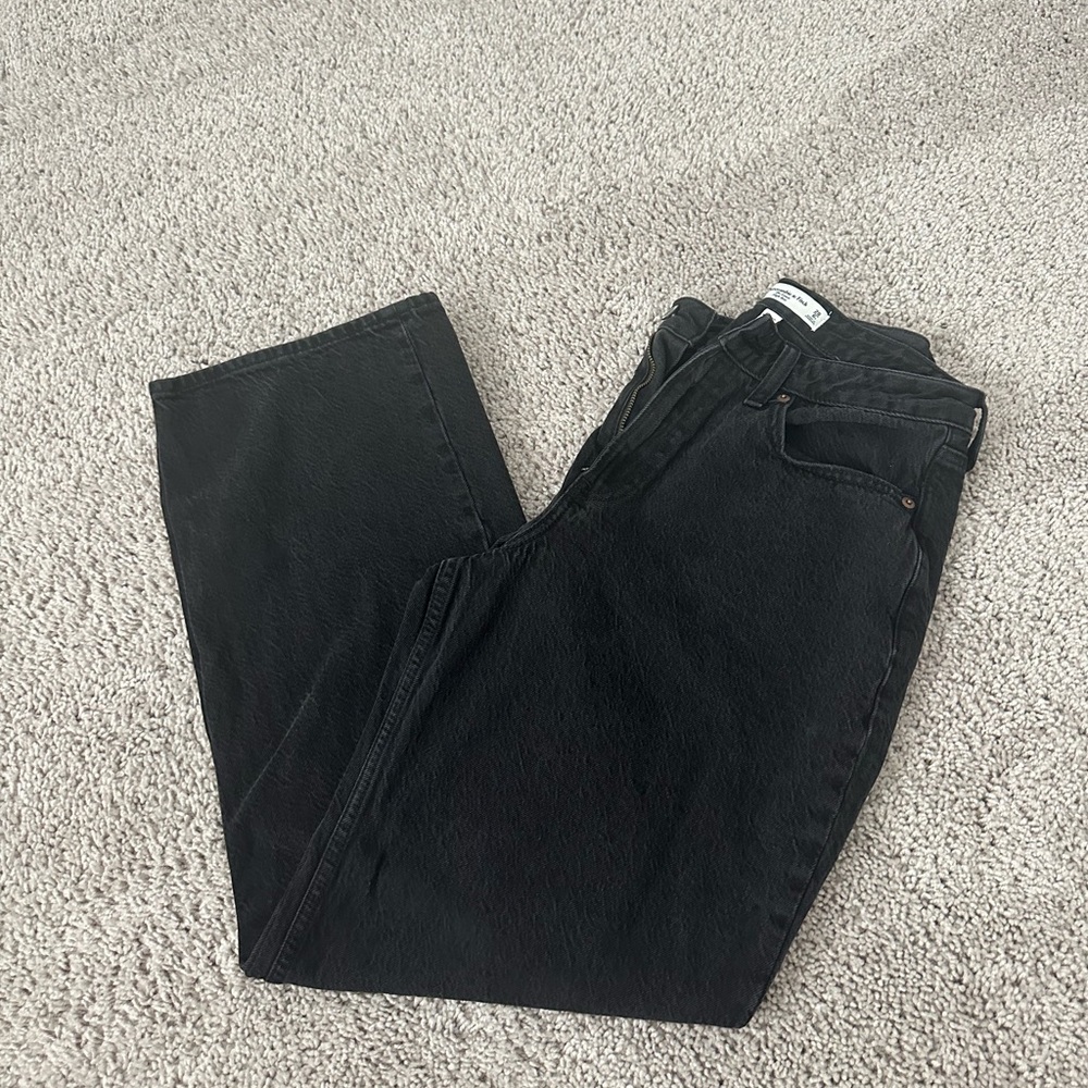 Abercrombie & Fitch Black High Rise Jeans curve love